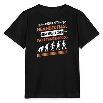 Paléoanthropologie préhistorique de Néandertal - T-shirt bio MINI CREATOR Stanley/Stella Enfant - noir - Devant - Mikhail (115cm)