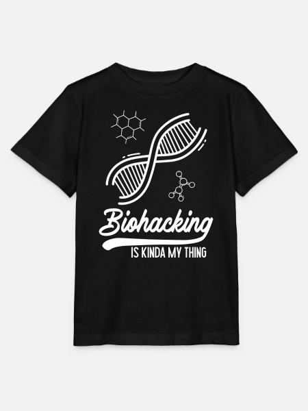 Biohacking ist irgendwie mein Ding - Stanley/Stella Kinder T-Shirt MINI CREATOR - Schwarz