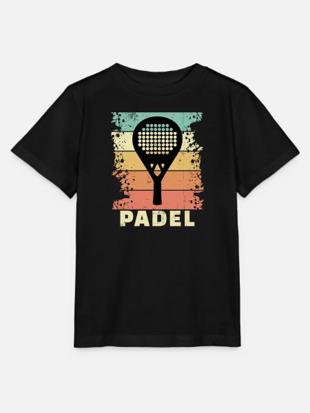 Tennis Sport Padel Zeggen Padel Game Racket - Stanley/Stella Kinder-T-shirt MINI CREATOR  - zwart