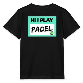 Déclaration de Balles de jeu de padel de joueur de padel de loisir - T-shirt bio MINI CREATOR Stanley/Stella Enfant - noir - Devant - Mikhail (115cm)
