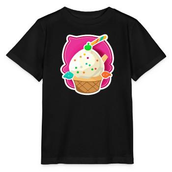 Glaces, glaces - T-shirt bio MINI CREATOR Stanley/Stella Enfant - noir - Devant - Mikhail (115cm)