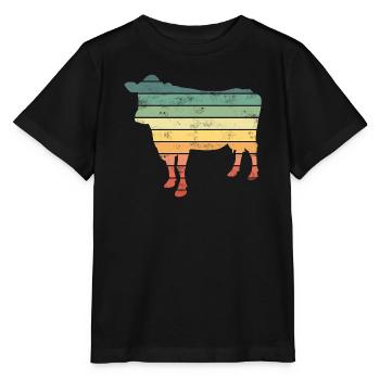 Cow Cows - Stanley/Stella MINI CREATOR Kids’ T-Shirt - black - Front - Mikhail (115cm)