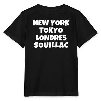 Souillac, Los, 46, Departement des Loses - Stanley/Stella Kinder T-Shirt MINI CREATOR  - Schwarz - Vorne - Mikhail (115cm)