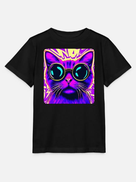Sonnenbrille Cat - Stanley/Stella Kinder T-Shirt MINI CREATOR - Schwarz