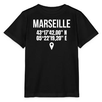 Marseille, ich bin Marseillais - Stanley/Stella Kinder T-Shirt MINI CREATOR  - Schwarz - Vorne - Mikhail (115cm)