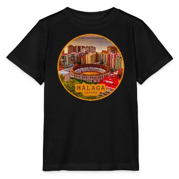 Malaga Bullring Panorama - Stanley/Stella Kinder T-Shirt MINI CREATOR  - Schwarz - Vorne - Mikhail (115cm)