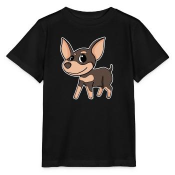Chihuahua Dog Breed Dog Dogs - Stanley/Stella MINI CREATOR Kids’ T-Shirt - black - Front - Mikhail (115cm)