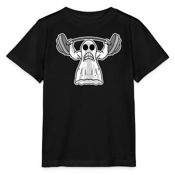 Gewicht heben - Geist Motiv - Stanley/Stella Kinder T-Shirt MINI CREATOR  - Schwarz - Vorne - Mikhail (115cm)