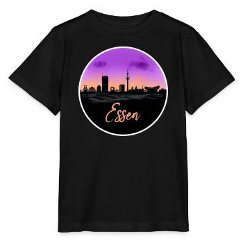 Essen Fine Skyline - T-shirt bio MINI CREATOR Stanley/Stella Enfant - noir - Devant - Mikhail (115cm)