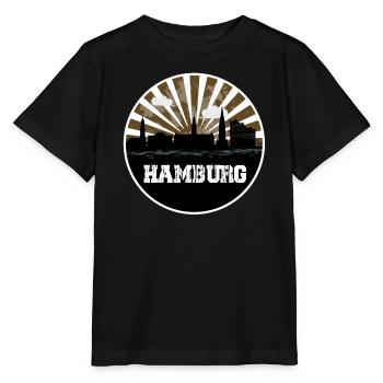 Match à domicile Hamburg Skyline - T-shirt bio MINI CREATOR Stanley/Stella Enfant - noir - Devant - Mikhail (115cm)