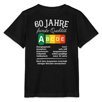 60 Jahre Feinste Qualität Geschenk 60. Geburtstag - Stanley/Stella Kinder T-Shirt MINI CREATOR  - Schwarz - Vorne - Mikhail (115cm)