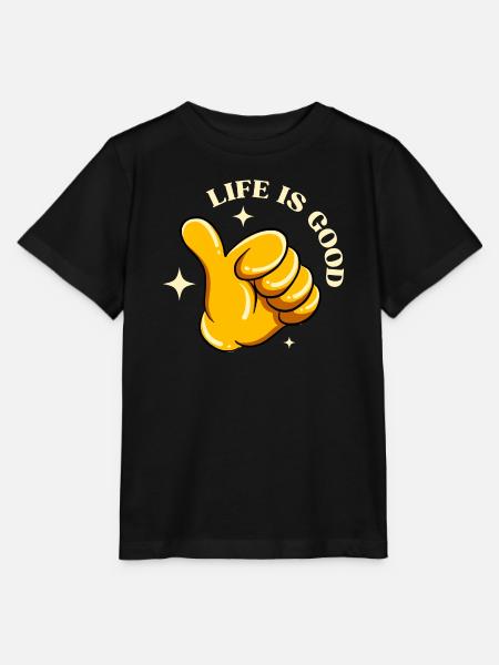 Das Leben ist schön - Stanley/Stella Kinder T-Shirt MINI CREATOR - Schwarz
