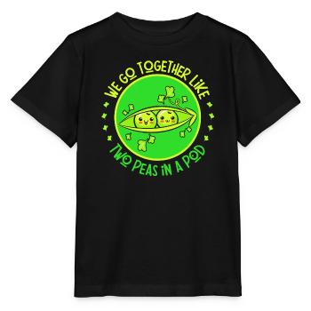 amoureux, tourtereaux, amour sincère - T-shirt bio MINI CREATOR Stanley/Stella Enfant - noir - Devant - Mikhail (115cm)