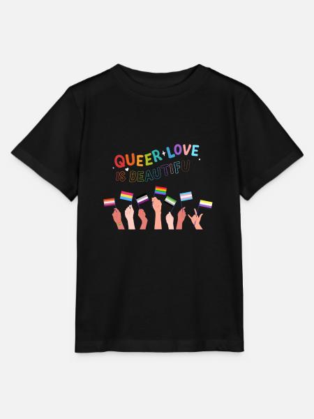QueerLiebe ist schön - Stanley/Stella Kinder T-Shirt MINI CREATOR - Schwarz