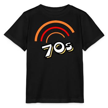 70er Jahre - Stanley/Stella Kinder T-Shirt MINI CREATOR  - Schwarz - Vorne - Mikhail (115cm)