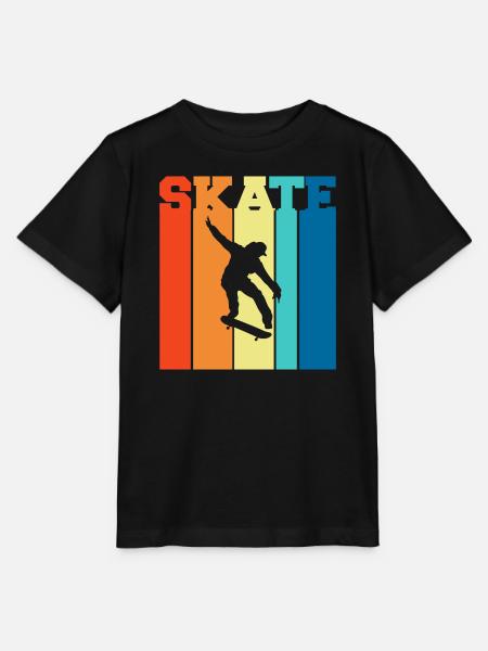 Skateboarden, Skateboarden, Skateboarden - Stanley/Stella Kinder T-Shirt MINI CREATOR  - Schwarz