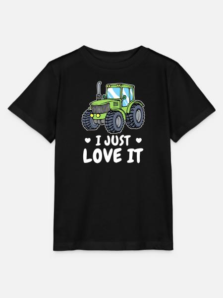 Landwirt Statement Kraftfahrzeug Traktor Ackerbau - Stanley/Stella Kinder T-Shirt MINI CREATOR  - Schwarz