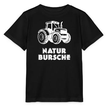 Landleben Statement Traktor Biobauer Landmaschinen - Stanley/Stella Kinder T-Shirt MINI CREATOR  - Schwarz - Vorne - Mikhail (115cm)