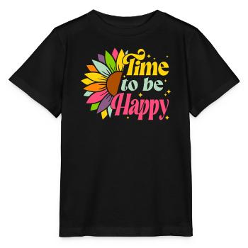 summer, hello summer, vacances d'été - T-shirt bio MINI CREATOR Stanley/Stella Enfant - noir - Devant - Mikhail (115cm)