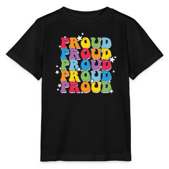 LGBT, rainbow, Pride month - Stanley/Stella MINI CREATOR Kids’ T-Shirt - black - Front - Mikhail (115cm)