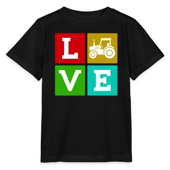 Traktor Landleben Spruch Nutzfahrzeug Landwirt - Stanley/Stella Kinder T-Shirt MINI CREATOR  - Schwarz - Vorne - Mikhail (115cm)