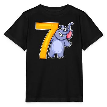 sieben - 7 - Stanley/Stella Kinder T-Shirt MINI CREATOR  - Schwarz - Vorne - Mikhail (115cm)