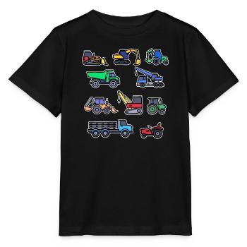 Tracteur Agricole biologique Machines agricoles Ferme de véhicules - T-shirt bio MINI CREATOR Stanley/Stella Enfant - noir - Devant - Mikhail (115cm)