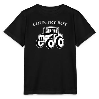 Landleben Landwirt Statement Traktor Fahrzeug - Stanley/Stella Kinder T-Shirt MINI CREATOR  - Schwarz - Vorne - Mikhail (115cm)