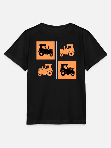 Ackerbau Landwirtschaft Schlepper Traktor Bauer - Stanley/Stella Kinder T-Shirt MINI CREATOR  - Schwarz