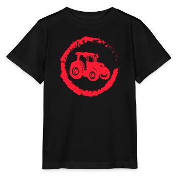 Véhicule à moteur Pays Aérodrome Farm Tractor - T-shirt bio MINI CREATOR Stanley/Stella Enfant - noir - Devant - Mikhail (115cm)