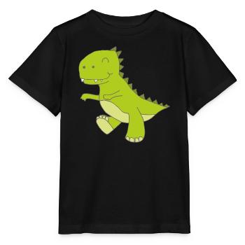 Dino small - Stanley/Stella MINI CREATOR Kids’ T-Shirt - black - Front - Mikhail (115cm)