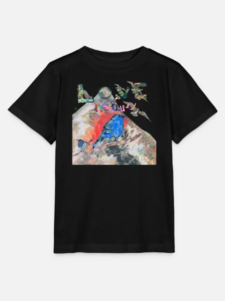 LIEBE DIE NATUR - Stanley/Stella Kinder T-Shirt MINI CREATOR  - Schwarz
