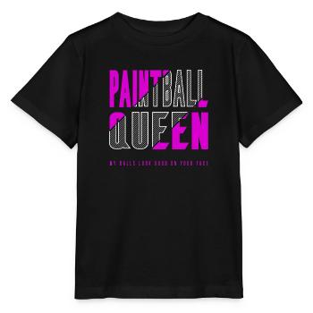 Paintball Königin - Stanley/Stella Kinder T-Shirt MINI CREATOR  - Schwarz - Vorne - Mikhail (115cm)