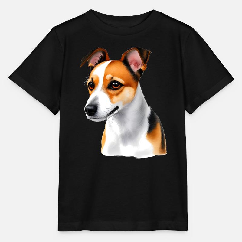 Jack Russell - T-shirt bio MINI CREATOR Stanley/Stella Enfant - noir