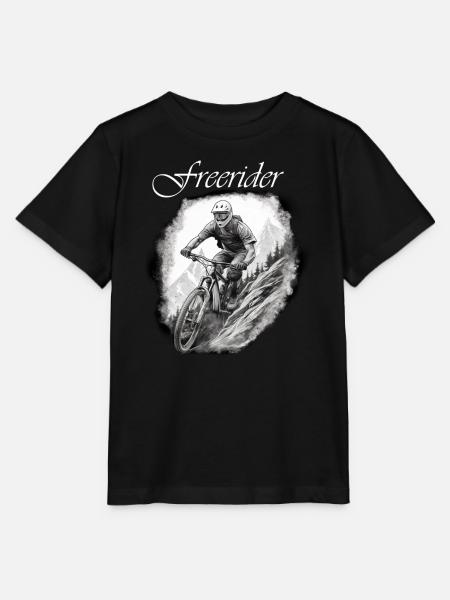 Freerider weiß - Stanley/Stella Kinder T-Shirt MINI CREATOR - Schwarz
