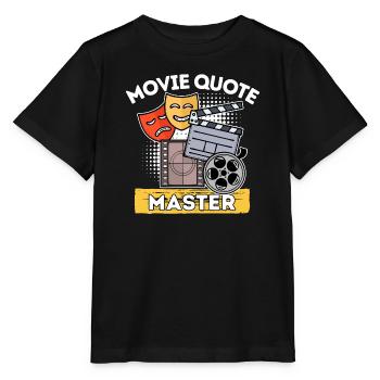 Movie Night TV Night Movies Statement Cinema Movies - Stanley/Stella MINI CREATOR Kids’ T-Shirt - black - Front - Mikhail (115cm)