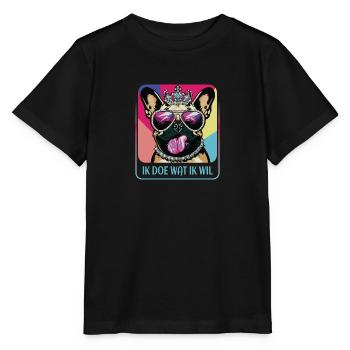 Carlin têtu - T-shirt bio MINI CREATOR Stanley/Stella Enfant - noir - Devant - Mikhail (115cm)