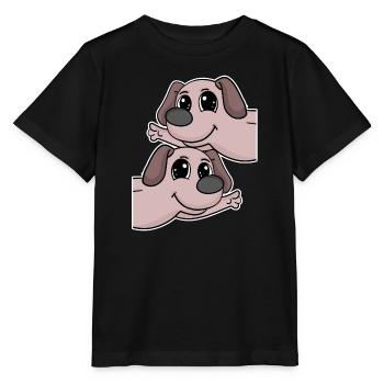 Dog dogs - Stanley/Stella MINI CREATOR Kids’ T-Shirt - black - Front - Mikhail (115cm)
