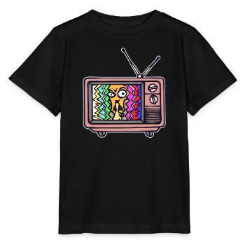 Fernsehabend Streaming Theater Movies Fernsehen - Stanley/Stella Kinder T-Shirt MINI CREATOR  - Schwarz - Vorne - Mikhail (115cm)