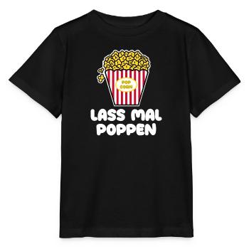 Movies Statement Movies Movie Night Movie Night Popcorn - Stanley/Stella MINI CREATOR Kids’ T-Shirt - black - Front - Mikhail (115cm)