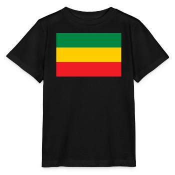 Flag of the Reggae Rastafari Rasta Roots One Love - Stanley/Stella MINI CREATOR Kids’ T-Shirt - black - Front - Mikhail (115cm)