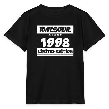 1998 - Jahrgang 1998 - Fantastisch seit 1998 - Stanley/Stella Kinder T-Shirt MINI CREATOR  - Schwarz - Vorne - Mikhail (115cm)