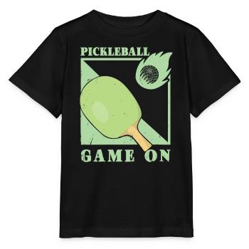 Pickleball Player - Stanley/Stella MINI CREATOR Kids’ T-Shirt - black - Front - Mikhail (115cm)