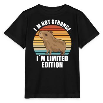 Capybara Zootier Design - Stanley/Stella Kinder T-Shirt MINI CREATOR  - Schwarz - Vorne - Mikhail (115cm)