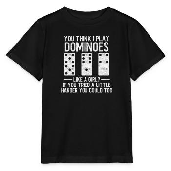 Domino Design - Stanley/Stella Kinder T-Shirt MINI CREATOR  - Schwarz - Vorne - Mikhail (115cm)