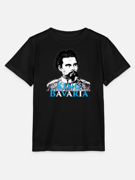 King Bavaria – König Ludwig II. Bayern Motiv - Stanley/Stella Kinder T-Shirt MINI CREATOR  - Schwarz
