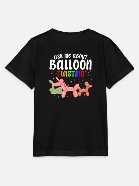 Ballon Twisting Design - Stanley/Stella Kinder T-Shirt MINI CREATOR  - Schwarz