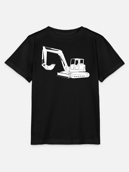Baggerfahrer Silhouette - Baugeräteführer - Stanley/Stella Kinder T-Shirt MINI CREATOR  - Schwarz