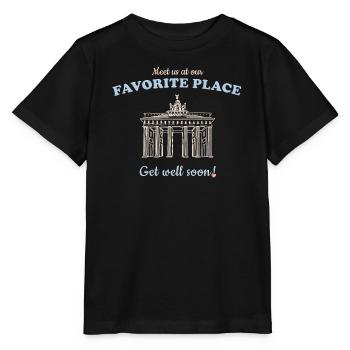 Rétablissez-vous bientôt Retrouvez-nous à notre endroit préféré, Berlin - T-shirt bio MINI CREATOR Stanley/Stella Enfant - noir - Devant - Mikhail (115cm)