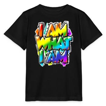 I am what I am - everything is normal, isn't it? - Stanley/Stella MINI CREATOR Kids’ T-Shirt - black - Front - Mikhail (115cm)